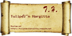 Tulipán Hargitta névjegykártya